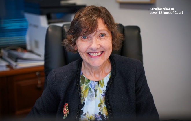 Jennifer Sheean, Level 12 Inns of Court